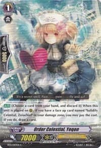 Order Celestial, Yeqon - BT11: Seal Dragons Unleashed - Cardfight Vanguard card