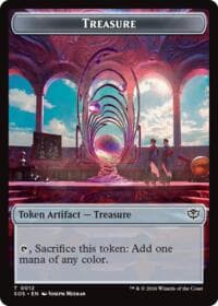 Treasure // Clue Token Double-Sided Token - Secrets of Strixhaven - Magic: The Gathering card