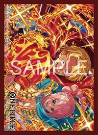 One Piece Card Game Official Sleeves - Flame-Flame Fruit Coliseum Sleeve (10-Pack) - Bandai Card Sleeves - Card Sleeves card
