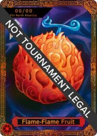 Flame-Flame Fruit Trophy Card (Flame-Flame Fruit Coliseum) - One Piece Promotion Cards - One Piece Card Game card