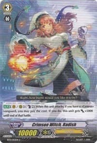 Crimson Witch, Radish - BT11: Seal Dragons Unleashed - Cardfight Vanguard card