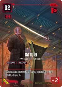 Satori - Sword of Saburo - Night City Brawl Season 1 - Cyberpunk TCG card