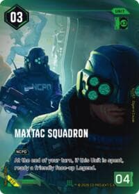 MaxTac Squadron - Night City Brawl Season 1 - Cyberpunk TCG card