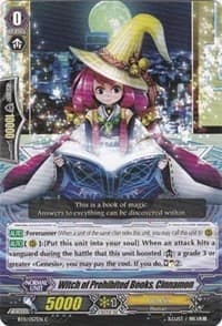 Witch of Prohibited Books, Cinnamon - BT11: Seal Dragons Unleashed - Cardfight Vanguard card