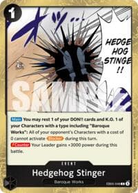 Hedgehog Stinger - Extra Booster: One Piece Heroines Edition Vol. 2 - One Piece Card Game card