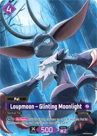 Loupmoon - Glinting Moonlight - EPR-009S - Palworld Promo Cards - Palworld OFFICIAL CARD GAME card