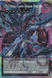 CXyz Hope Chaos Barian Dragon (Starlight Rare) (Extended Art) - Beyond the Brave - YuGiOh card