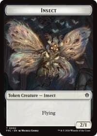 Insect // Rogue Double-Sided Token - Commander: Reality Fracture - Magic: The Gathering card