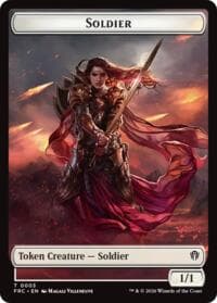 Soldier // Map Double-Sided Token - Commander: Reality Fracture - Magic: The Gathering card