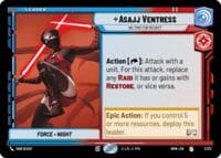 Asajj Ventress - No Time For Regret - Homeworlds - Star Wars: Unlimited card