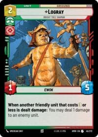 Logray - Bright Tree Shaman - Homeworlds - Star Wars: Unlimited card