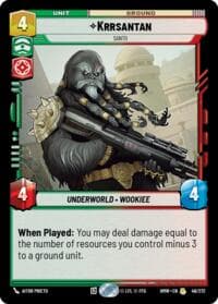 Krrsantan - Santo - Homeworlds - Star Wars: Unlimited card