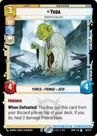 Yoda - Trickster in Exile - Homeworlds - Star Wars: Unlimited card