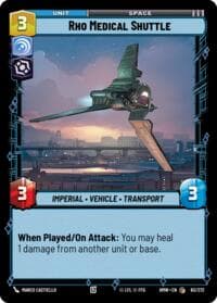 Rho Medical Shuttle - Homeworlds - Star Wars: Unlimited card