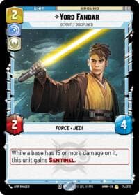 Yord Fandar - Devoutly Disciplined - Homeworlds - Star Wars: Unlimited card