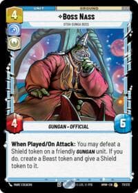 Boss Nass - Otoh Gunga Boss - Homeworlds - Star Wars: Unlimited card