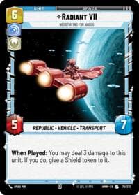 Radiant VII - Negotiating for Naboo - Homeworlds - Star Wars: Unlimited card