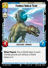 Fambaa Shield Team - Homeworlds - Star Wars: Unlimited card