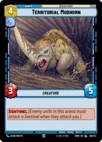 Territorial Mudhorn - Homeworlds - Star Wars: Unlimited card