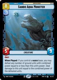 Sando Aqua Monster - Homeworlds - Star Wars: Unlimited card