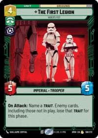 The First Legion - Vader's Fist - Homeworlds - Star Wars: Unlimited card