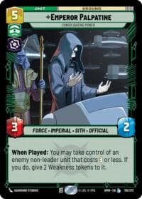 Emperor Palpatine - Consolidating Power - Homeworlds - Star Wars: Unlimited card