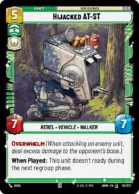 Hijacked AT-ST - Homeworlds - Star Wars: Unlimited card