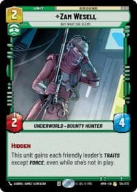 Zam Wesell - Not What She Seems - Homeworlds - Star Wars: Unlimited card