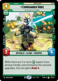 Commander Gree - Of the 41st Elite Corps - Homeworlds - Star Wars: Unlimited card