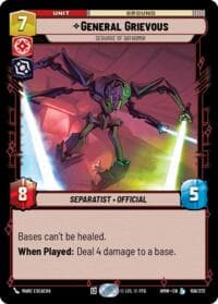 General Grievous - Scourge of Dathomir - Homeworlds - Star Wars: Unlimited card