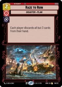 Raze to Ruin - Homeworlds - Star Wars: Unlimited card