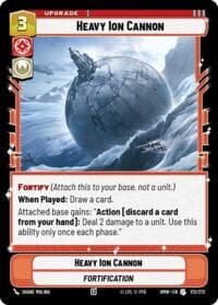 Heavy Ion Cannon - Homeworlds - Star Wars: Unlimited card
