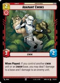 Adamant Ewoks - Homeworlds - Star Wars: Unlimited card