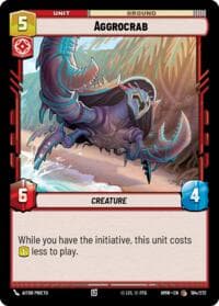 Aggrocrab - Homeworlds - Star Wars: Unlimited card