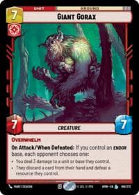 Giant Gorax - Homeworlds - Star Wars: Unlimited card