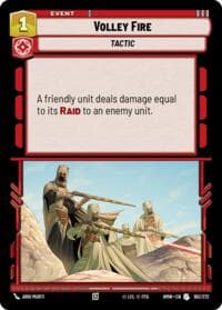 Volley Fire - Homeworlds - Star Wars: Unlimited card
