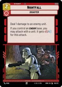 Nightfall - Homeworlds - Star Wars: Unlimited card