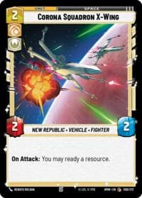 Corona Squadron X-Wing - Homeworlds - Star Wars: Unlimited card