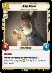 Phee Genoa - Liberator of Ancient Wonders - Homeworlds - Star Wars: Unlimited card