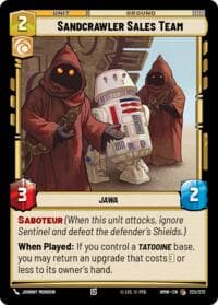 Sandcrawler Sales Team - Homeworlds - Star Wars: Unlimited card