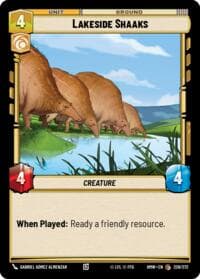 Lakeside Shaaks - Homeworlds - Star Wars: Unlimited card