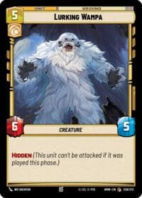 Lurking Wampa - Homeworlds - Star Wars: Unlimited card
