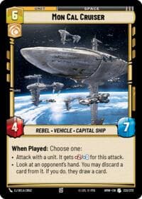 Mon Cal Cruiser - Homeworlds - Star Wars: Unlimited card