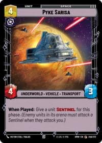 Pyke Sarisa - Homeworlds - Star Wars: Unlimited card