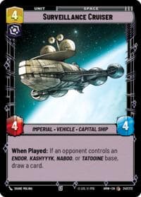 Surveillance Cruiser - Homeworlds - Star Wars: Unlimited card