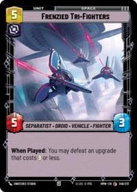 Frenzied Tri-Fighters - Homeworlds - Star Wars: Unlimited card