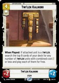Twi'lek Kalikori - Homeworlds - Star Wars: Unlimited card
