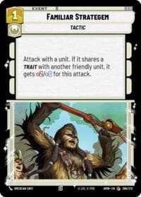 Familiar Strategem - Homeworlds - Star Wars: Unlimited card