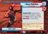 Asajj Ventress - No Time For Regret (Hyperspace) - Homeworlds - Star Wars: Unlimited card