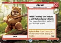 Wicket - Few Greater Battles to Fight (Hyperspace) - Homeworlds - Star Wars: Unlimited card